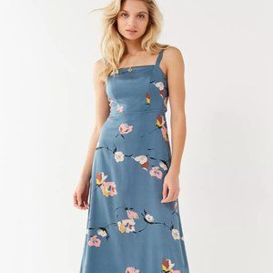 Urban Outfitters Layla Straight-Neck Midi Dress